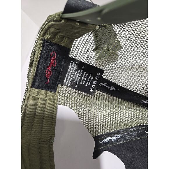 Ed Hardy Tattoo Trucker Hat Green - Picture 10 of 12